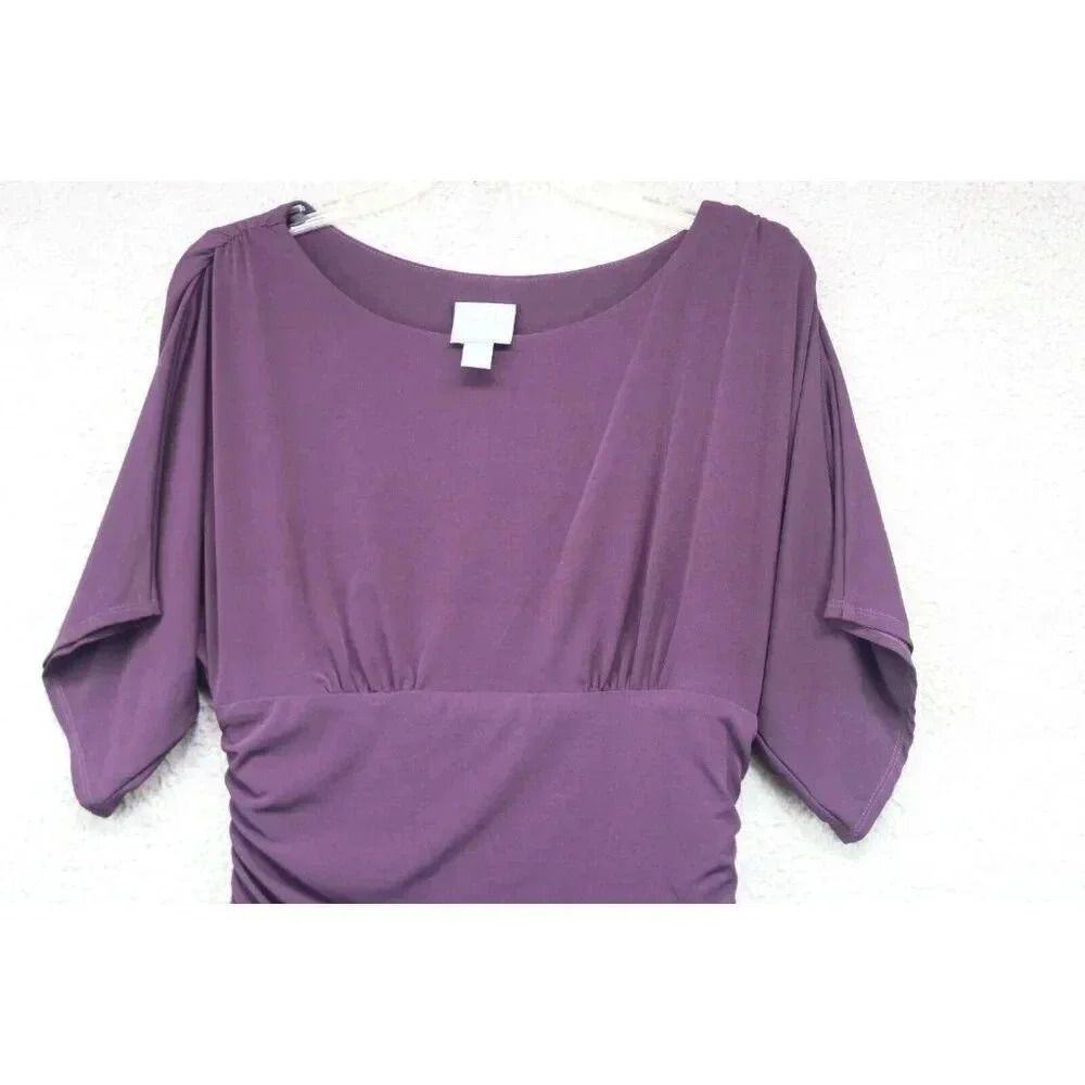 Rabbit Rabbit Rabbit Designs Purple Midi Asymmetrical Dress-Size 8 - Picture 2 of 8